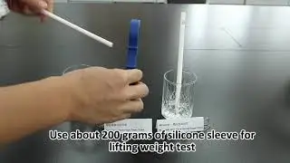 Lifting weight test for wrap-around paper starw and Bossway one-piece paper straw
