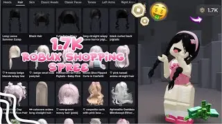 1.7k ROBUX shopping spree!! 🤑💵 #robux #shoppingspree #roblox