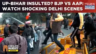 Kejriwal 'Insulted UP, Bihar'? BJP's Fiery Delhi Protest Over AAP Chief's Purvanchal Remark| Watch