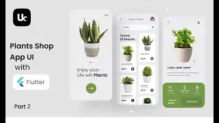 Plants Shop app UI design with Flutter | part 2 Home Screen