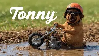 Funny Fat Dog Drive Fast Motorbike In 2025 | Never Drive Fast On Slippery Road 2025