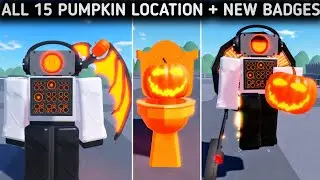 How To Get Happy Halloween Badge + All 15 Pumpkin Locations In Roblox Toilet Universe Roleplay 