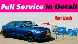 Audi A6 2.0 TDI Full Service in Detail using High End Products in Telugu by #23