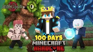 I Survived 100 Days in JUJUTSU KAISEN Minecraft 🔥
