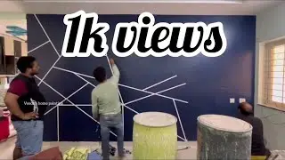 Living room masking tape design | living room highlights wall essay for beginners