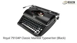 Royal 79104P Classic Manual Typewriter (Black)