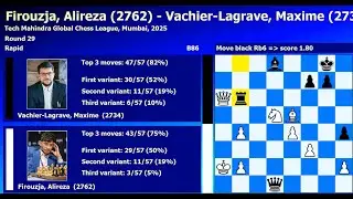 Firouzja, Alireza-Vachier-Lagrave, Maxime Tech Mahindra Global Chess League Mumbai 2025