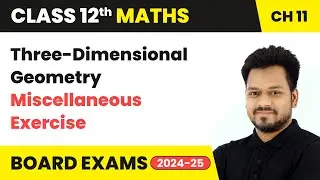 Three-Dimensional Geometry - Miscellaneous Exercise | Class 12 Maths Chapter 11 | CBSE 2025-26