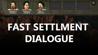 Mount & Blade II  Bannerlord Fast Settlement Dialogue Mod
