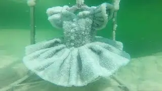 Frozen crystal beauty in the Dead Sea