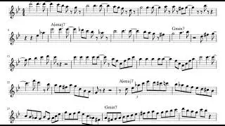 Wayne Shorter Master solo on A La Mode 1961 transcription