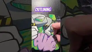 Outline in purple #graffitiuk #art #streetart #graffitiart #graffitiworldwide