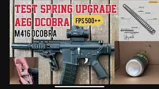 M416 Dcobra Test spring Upgrade AEG Dcobra