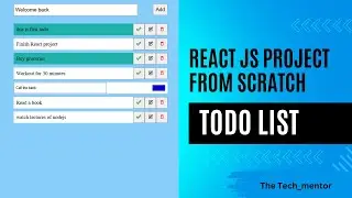 Build a Todo List App in ReactJS | Beginner-Friendly Project Tutorial