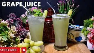 Fresh Grape Juice Recipe | Natural & Healthy Drink at Home | How to Make Grape Juice