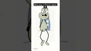 me in a horror movie 🍿🤣// (4kanimation) #shorts #ytshorts #animation