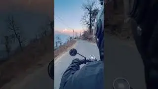 Panchachuli Peaks Golden Sunset View | Munsyari Uttarakhand Bike Ride | Royal Enfield Classic 350