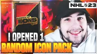 OPENING THE ONE RANDOM ICON PACK IN NHL 23 HUT!
