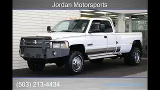 #15558 2001 DODGE RAM 3500 DUALLY 4X4 5.9L CUMMINS HIGH OUTPUT 6-SPEED MANUAL 0-RUST BFG K03 TIRES