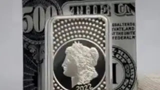 2022 Pamp Suisse MORGAN N $500 BILL 50g Silver Bar In Assay.    #art #coin #silver #antique #bullion