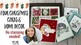 Joyful Christmas Ephemera Stampin&rsquo; Up! Card Class | Make 4 Festive and Easy Cards With Me