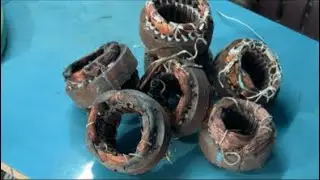 Live Farata Coil Cutting | Old Motor Copper Recovery | Verma Electrical