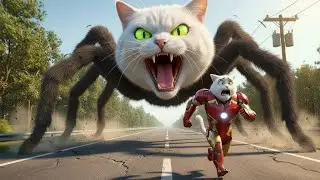 🐱⚡ A Spider’s Curse Changed This Kitten Forever in Wonderland 😵🔥 | AI Cat Story