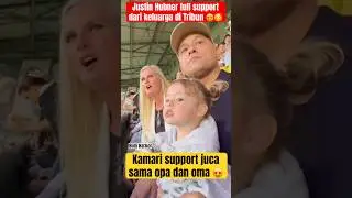 MOMENT ORANG TUA JUSTIN HUBNER SUPPORT LANGSUNG JUSTIN HUBNER DI TRIBUN BERSAMA KAMARI DAN JENNIFER