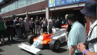 Alfa Romeo F1, Marlboro colors, start Up, acceleration, revs