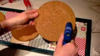 Make an Altered Cork Board with Glue Arts Adhesives and The Girl's Paperie by Lesley Langdon