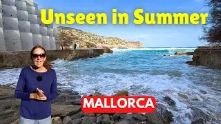 BEACH WASHES AWAY in Cala Sant Vicenç Mallorca (Cala San Vicente)