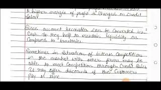 Nature and goal of credit policy