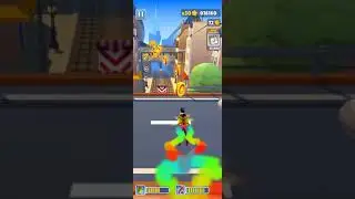 Subway Surfers playing in Jetpack in windglider board  🚆#shorts252