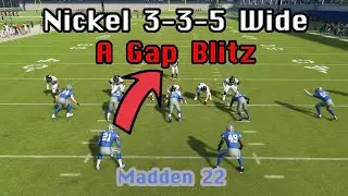 *RUN ANY COVERAGE* Nickel 335 Wide A Gap Blitz Scheme | Madden 22 Tips & Tricks