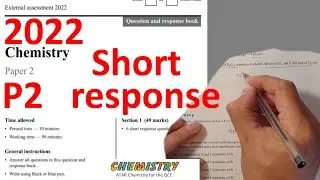 2022 Paper 2 Short response ATAR Chemistry Past Paper EXAM Answers
