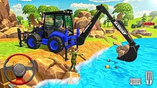 Backhoe Loader Jcb Simulator Gameplay Indian Vehicles Jcb truck driving Android Gameplay