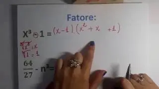 Fatoração - Diferença de dois cubos