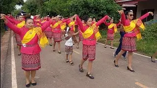 Rocket Festival and local group dance competition. Ultimate laughter and joy
