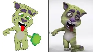 Laugh with My Talking Tom 2 Funny Drawing Meme -Try not To laugh 😂😂