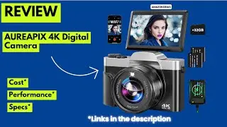 AUREAPIX 4K Digital Camera Review 2025 | Auto-Focus Vlogging Camera, Flip Screen, 16X Zoom, YouTube