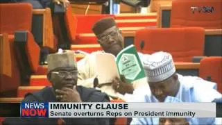 Senate overturns Reps on Immunity for President, Governor