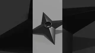 Modeling A Shuriken From Naruto #blender #3d #naruto