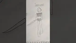 How to draw simple body with (samurai, stick, hammer) Tutorial#drawing#tutorial#howtodraw#art