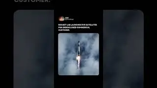 Rocket Lab launches five satellites #space