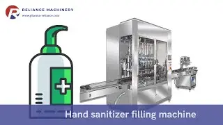 Automatic hand gel filling machine, sanitzer bottle filler capper equipment, RELIANCE