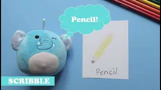 We LOVE Squishmallows | Scribble Art - How to Draw a Pencil | Easy Drawing