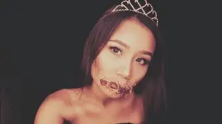 Stitched Mouth Beauty Queen Makeup