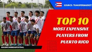 TOP 10 MOST EXPENSIVE PLAYERS FROM PUERTO RICO
