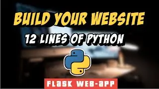 Flask Project : Build your Own URL Shortener website in 12 lines of code