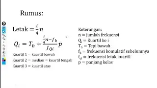 KUARTIL DAN MEDIAN DATA KELOMPOK